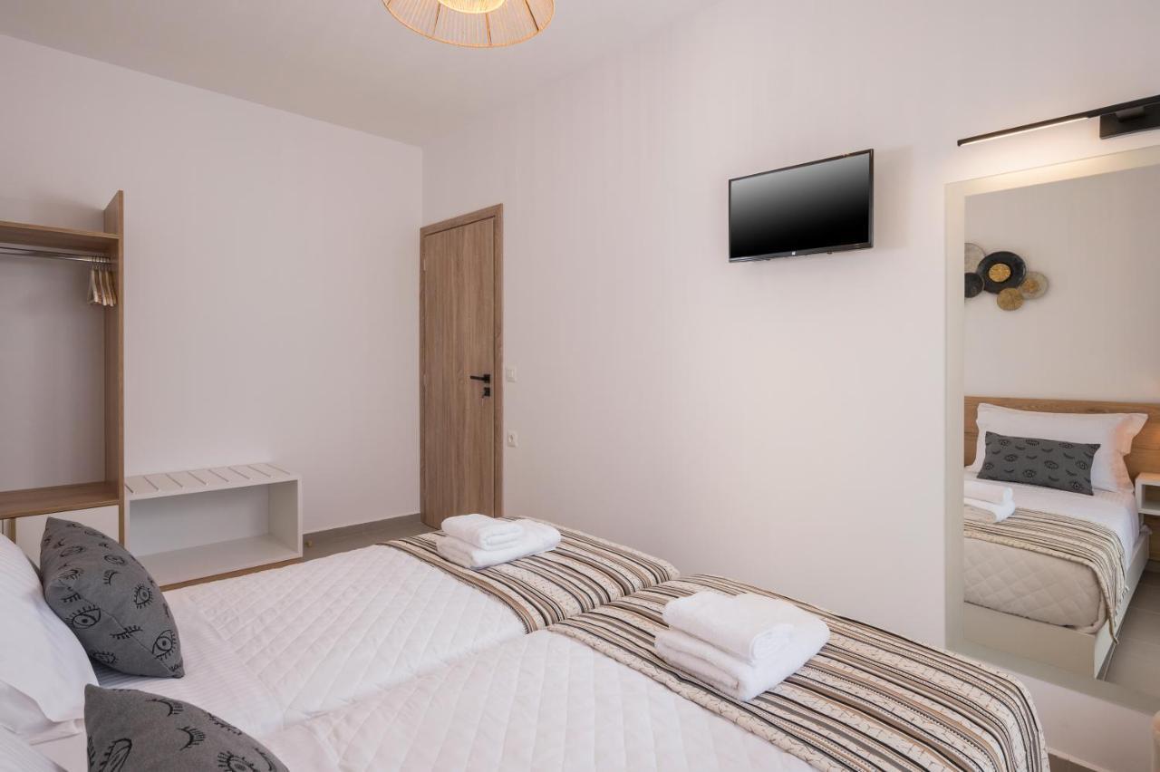 קיסאמוס Indigo Blue Seaside Deluxe Apartments מראה חיצוני תמונה